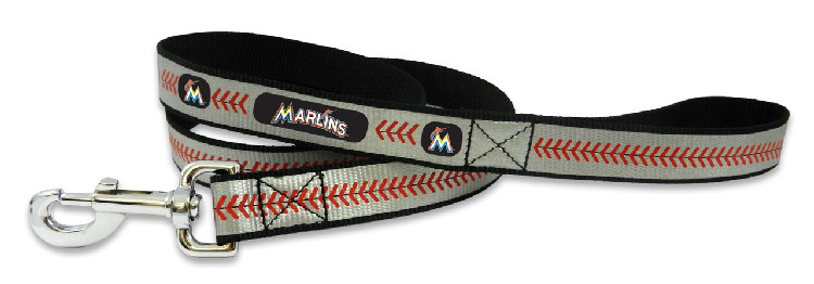 Miami Marlins Reflective Baseball Leash - L