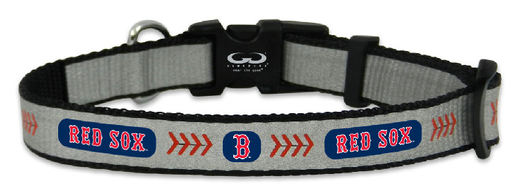 Boston Red Sox Pet Collar Reflective Baseball Size Toy CO