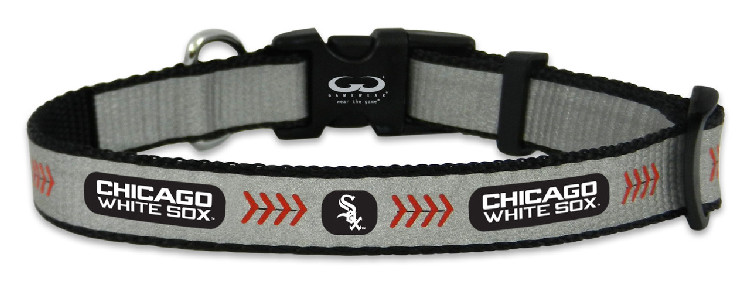 Chicago White Sox Pet Collar Reflective Baseball Size Toy CO