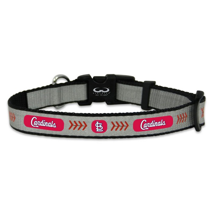 St. Louis Cardinals Pet Collar Reflective Baseball Size Small