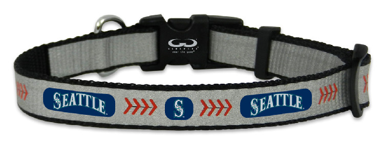 Seattle Mariners Pet Collar Reflective Baseball Size Toy CO