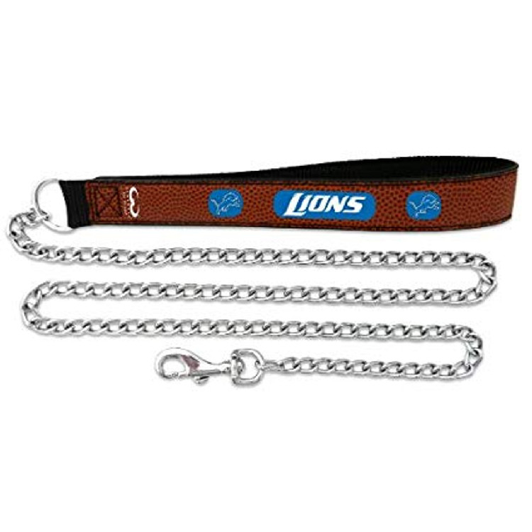 Detroit Lions Football Leather Leash - L