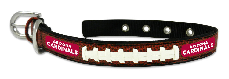 Arizona Cardinals Pet Collar Leather Classic Football Size Small CO