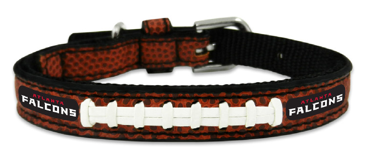 Atlanta Falcons Pet Collar Leather Classic Football Size Toy CO