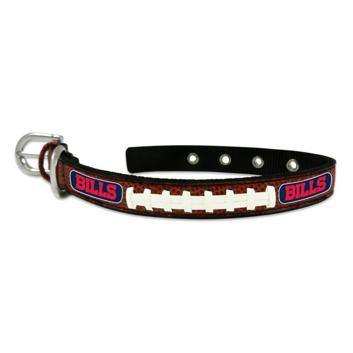 Buffalo Bills Pet Collar Leather Size Small CO