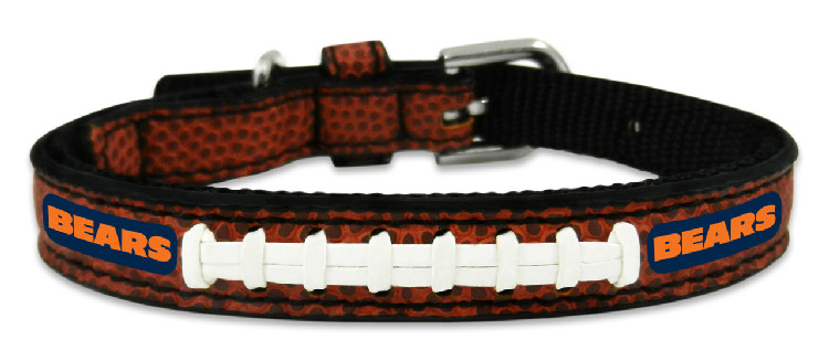 Chicago Bears Pet Collar Classic Leather Size Toy CO