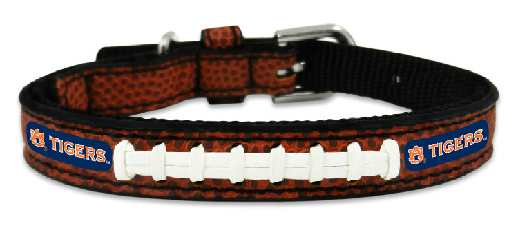 Auburn Tigers Classic Leather Toy Football Collar