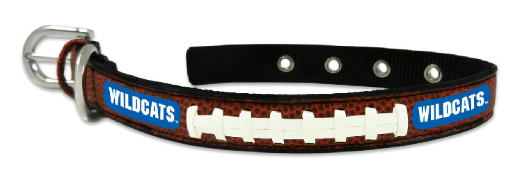 Kentucky Wildcats Pet Collar Classic Football Leather Size Small CO