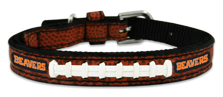 Oregon State Beavers Classic Leather Toy Football Collar