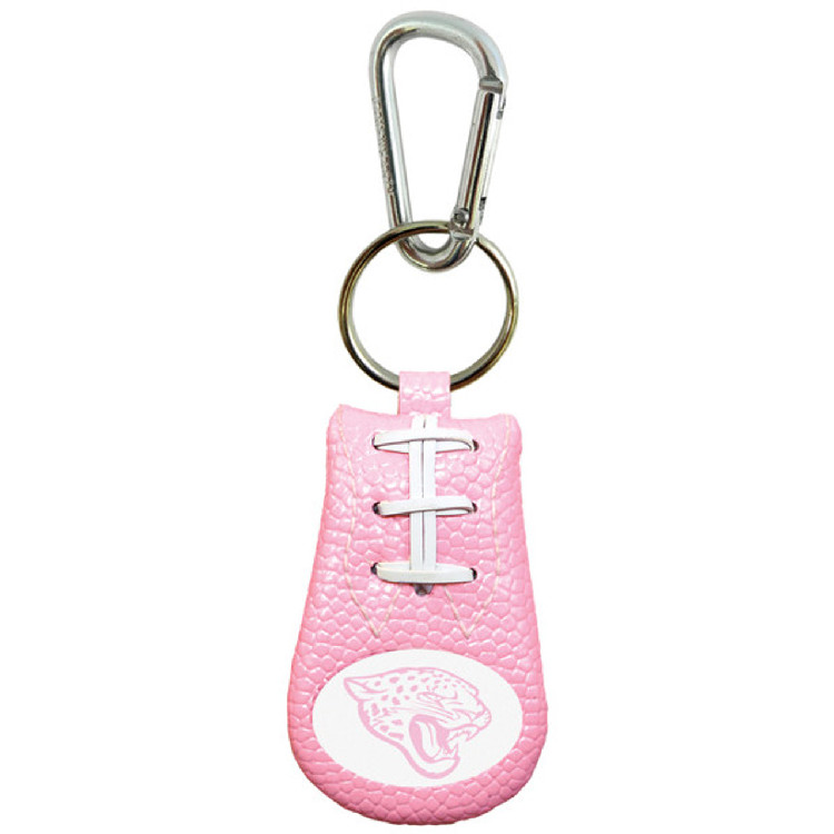 Jacksonville Jaguars Keychain Football Pink CO