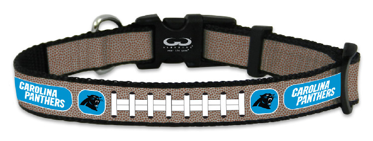 Carolina Panthers Pet Collar Reflective Football Size Small