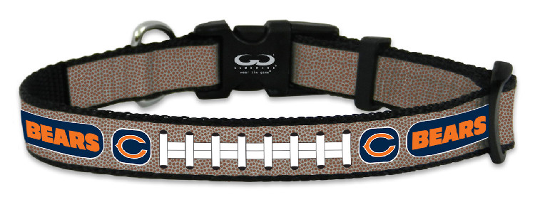 Chicago Bears Pet Collar Reflective Football Size Small CO