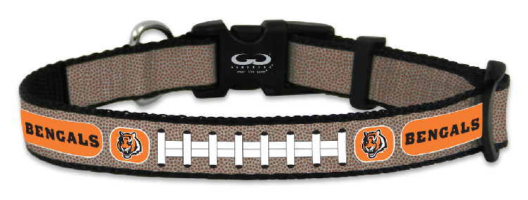 Cincinnati Bengals Pet Collar Reflective Football Size Toy