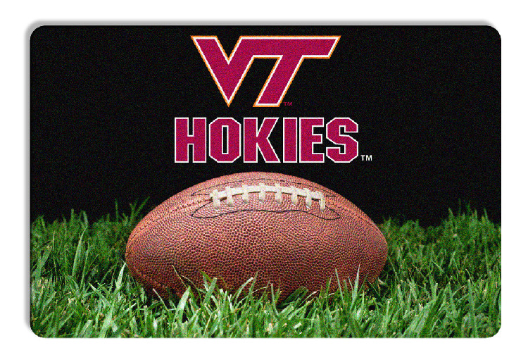 Virginia Tech Hokies Classic Football Pet Bowl Mat - L