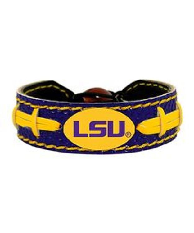 LSU Tigers Bracelet Team Color Football CO