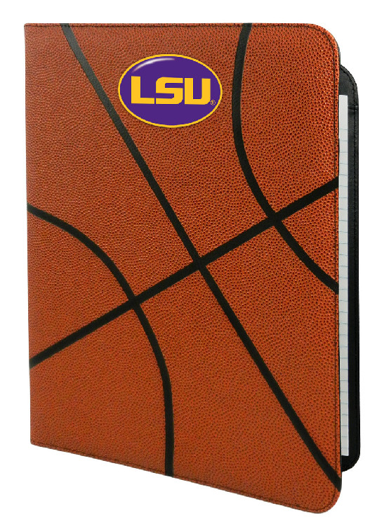 LSU Tigers Classic Basketball Portfolio - 8.5 in x 11 in