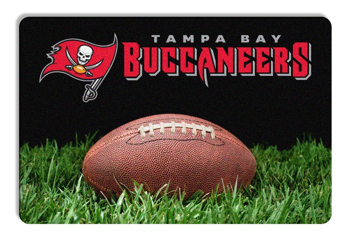 Tampa Bay Buccaneers Pet Bowl Mat Classic Football Size Large