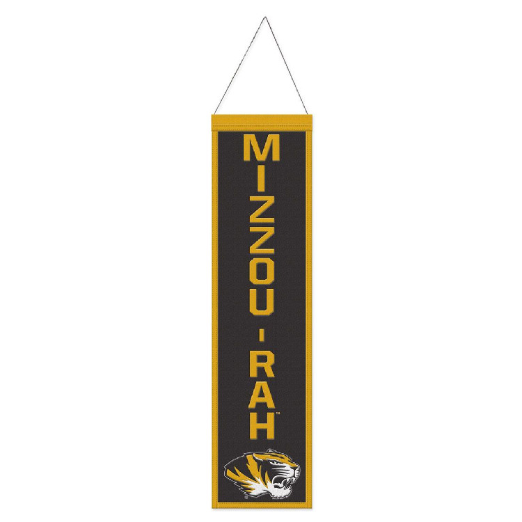 Missouri Tigers Banner Wool 8x32 Heritage Slogan Design