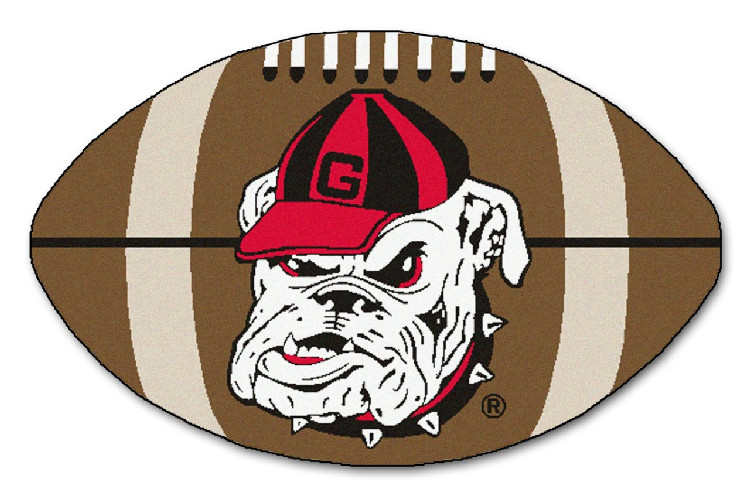 Georgia Bulldogs Football Mat 22x35