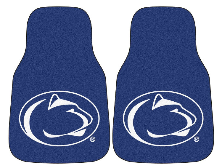 Penn State Nittany Lions Car Mats Printed Carpet 2 Piece Set