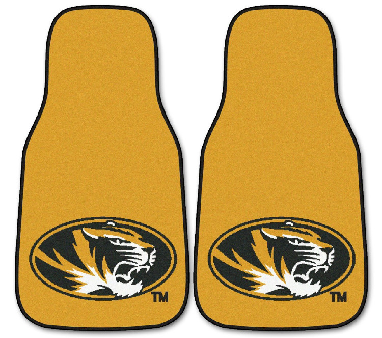 Missouri Tigers Car Mats Printed Carpet 2 Piece Set