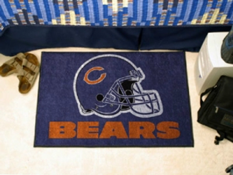 Chicago Bears Rug - Starter Style, Helmet Design