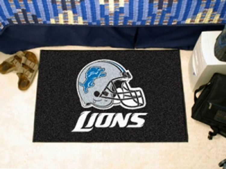 Detroit Lions Rug - Starter Style, Helmet Design