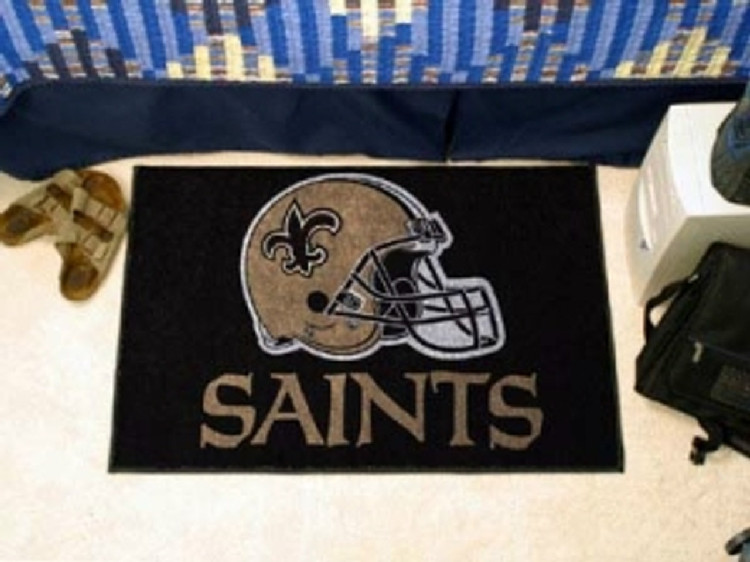 New Orleans Saints Rug - Starter Style, Helmet Design