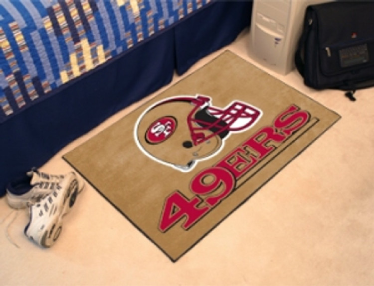 San Francisco 49ers Rug - Starter Style, Helmet Design