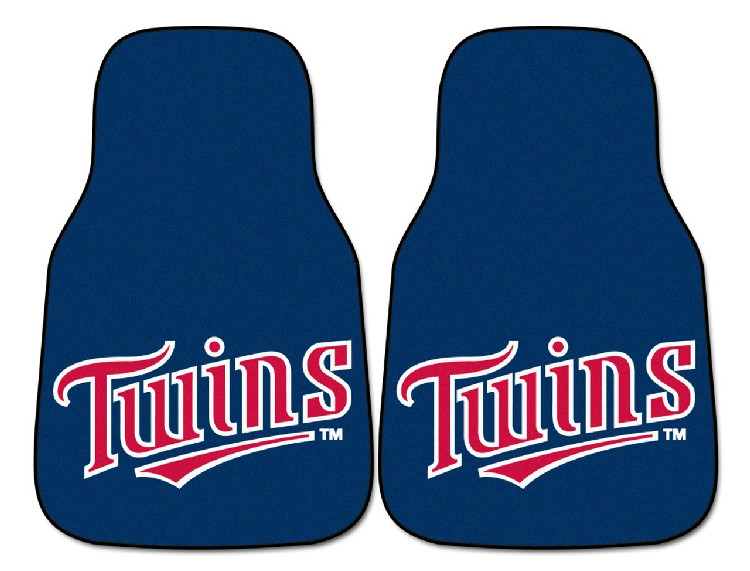 Minnesota Twins Car Mats Printed Carpet 2 Piece Set