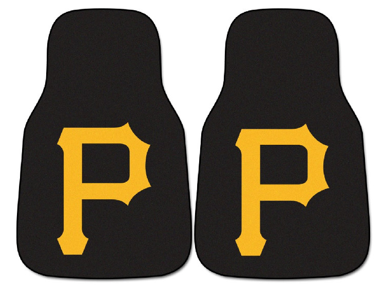 Pittsburgh Pirates Car Mats Printed Carpet 2 Piece Set