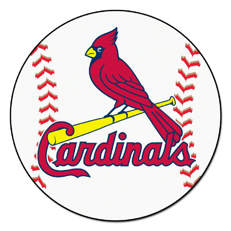 St. Louis Cardinals Baseball Mat 29 inch