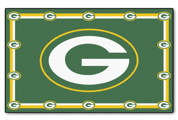 Green Bay Packers Area Rug - 4'x6'