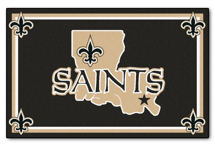 New Orleans Saints Area Rug - 4'x6'