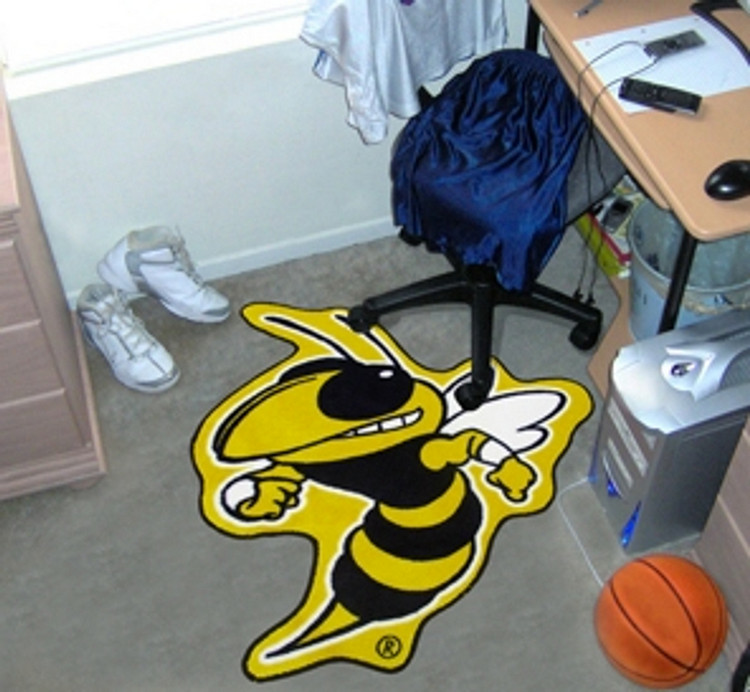 Georgia Tech Yellow Jackets Area Rug - Mascot Style