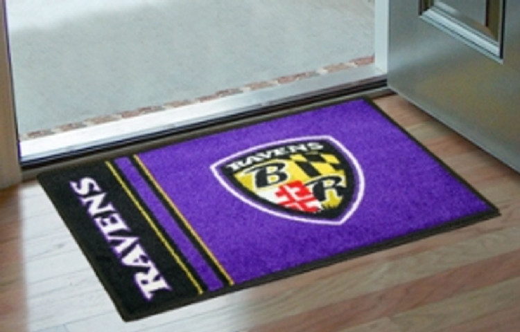 Baltimore Ravens Rug - Starter Style, Logo Design