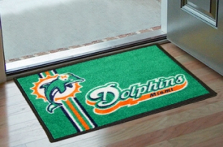 Miami Dolphins Rug - Starter Style, Logo Design