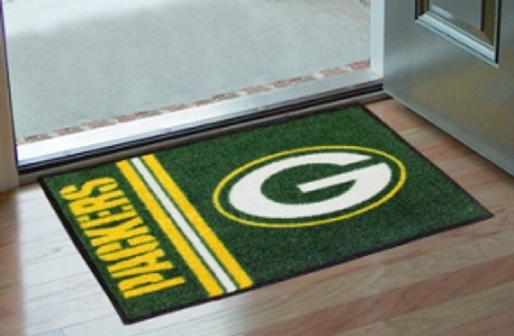 Green Bay Packers Rug - Starter Style, Logo Design