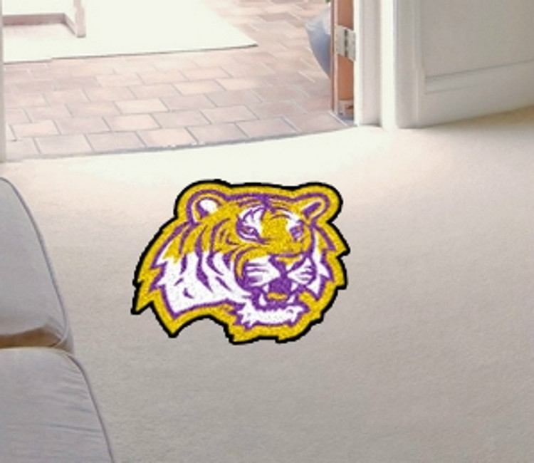 LSU Tigers Area Rug - Mascot Style