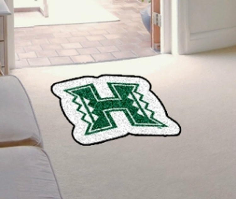 Hawaii Warriors Area Rug - Mascot Style