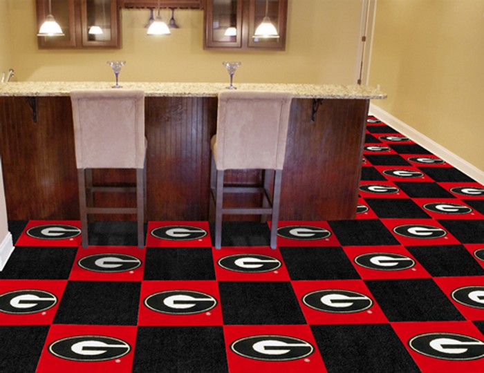 Georgia Bulldogs Carpet Tiles -