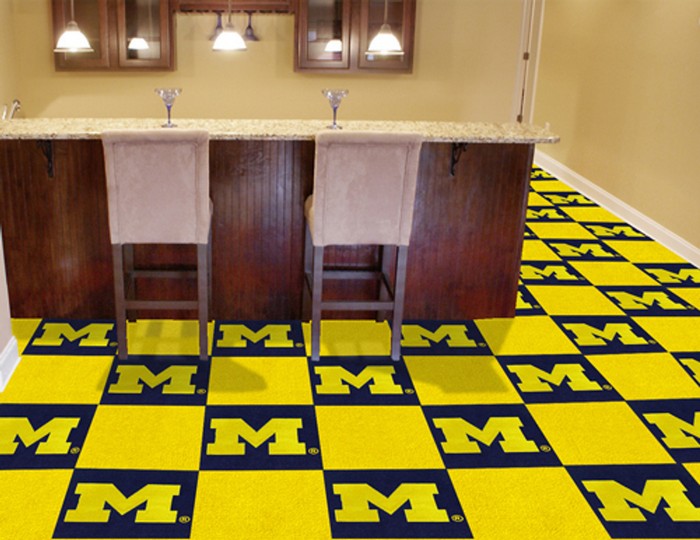 Michigan Wolverines Carpet Tiles -