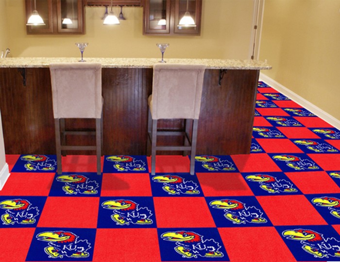 Kansas Jayhawks Carpet Tiles -