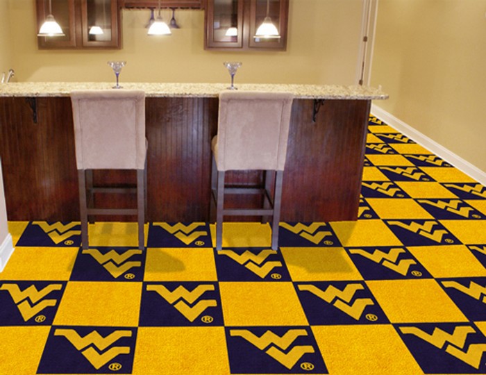 West Virginia Mountaineers Carpet Tiles -