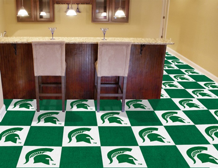 Michigan State Spartans Carpet Tiles -