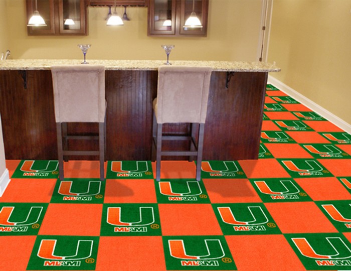 Miami Hurricanes Carpet Tiles -