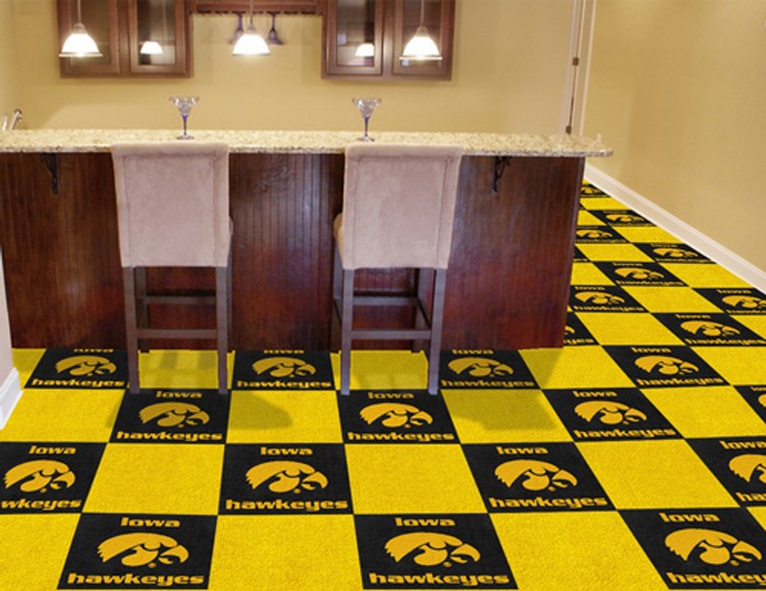 Iowa Hawkeyes Carpet Tiles -