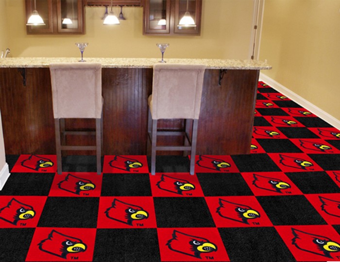 Louisville Cardinals Carpet Tiles -