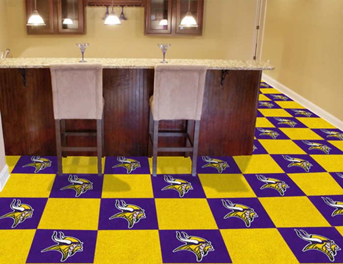 Minnesota Vikings Carpet Tiles -