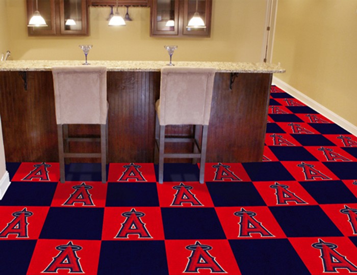 Los Angeles Angels of Anaheim Carpet Tiles -